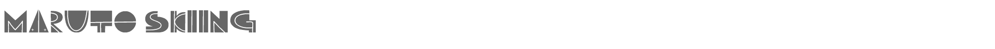Maruto Skiing Maruto Skiing.ttf font preview